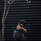 Suede Tote - Storm Grey