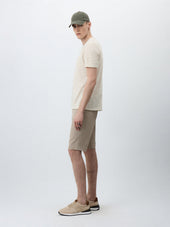 Bermuda En Coton Stretch Beige
