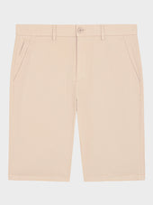 Bermuda Slim En Coton Stretch Beige