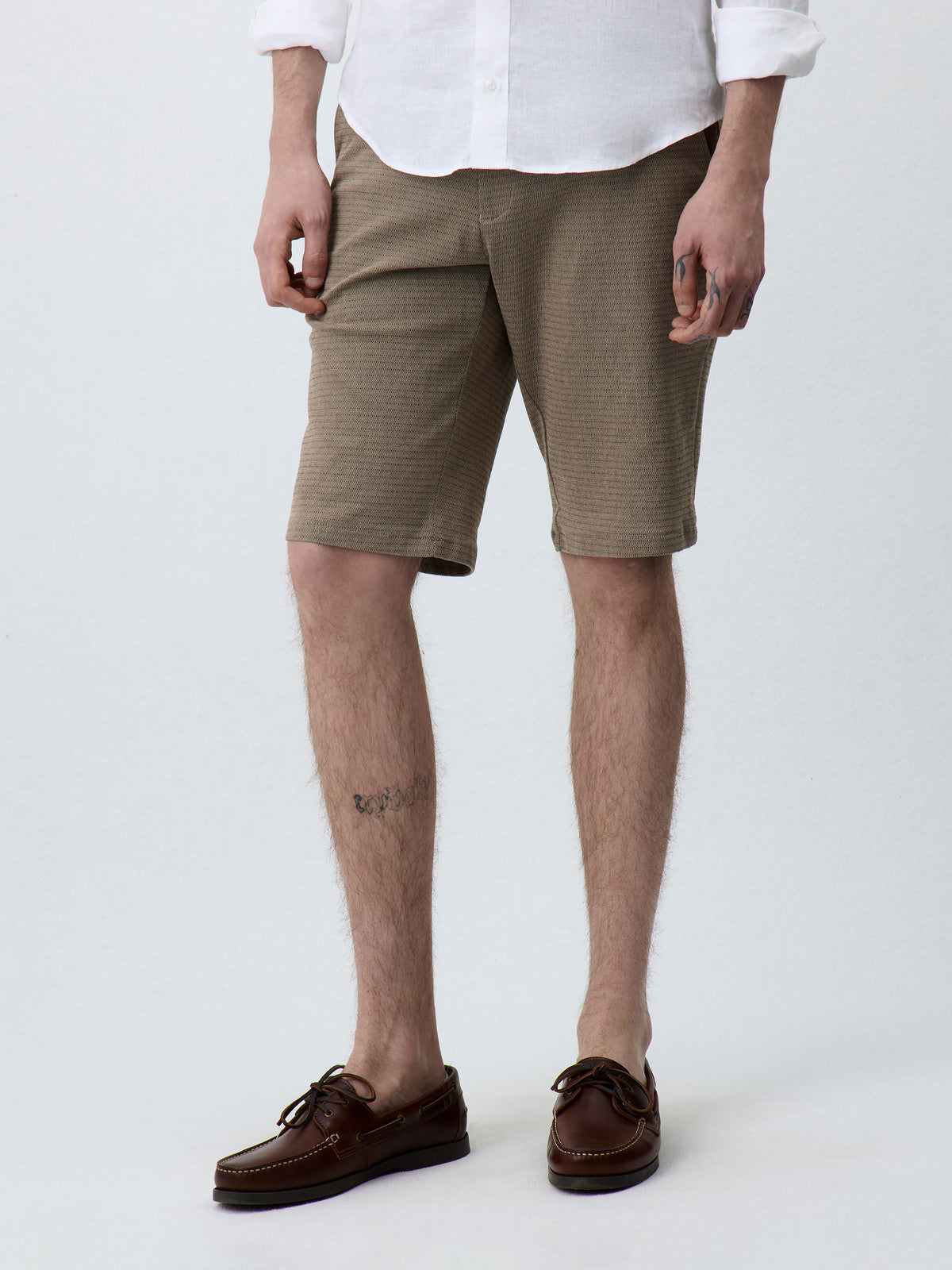 Bermuda En Coton M Lang Camel