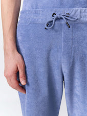 Bermuda Regular En Jersey Ponge Bleu Chambray