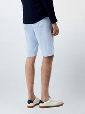 Bermuda En Coton Stretch Bleu Ciel