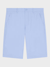 Bermuda Slim En Coton Et Lin Bleu Ciel