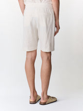 Bermuda Regular En Maille Beige
