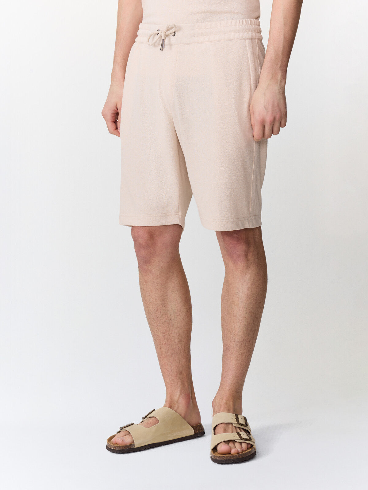 Bermuda Regular En Maille Beige Clair