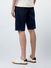 Bermuda En Coton M Lang Bleu Indigo