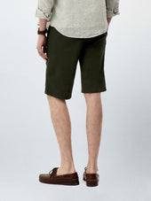 Bermuda En Coton Stretch Kaki