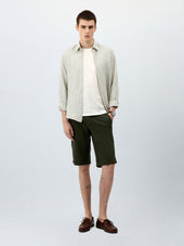 Bermuda En Coton Stretch Kaki