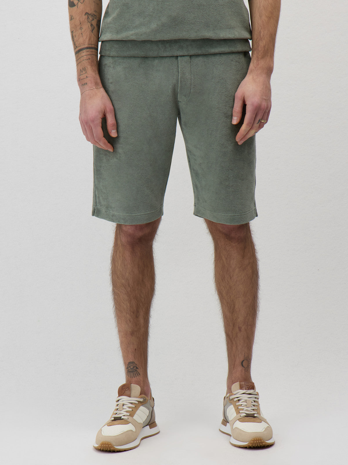 Bermuda En Jersey Ponge Kaki