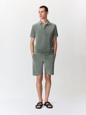 Bermuda Regular En Jersey Ponge Kaki
