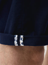 Bermuda En Coton M Lang Bleu Marine