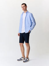 Bermuda Regular En Maille Bleu Marine