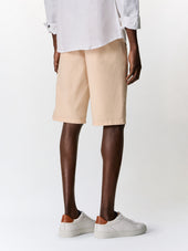 Bermuda Slim En Coton Et Lin P Che