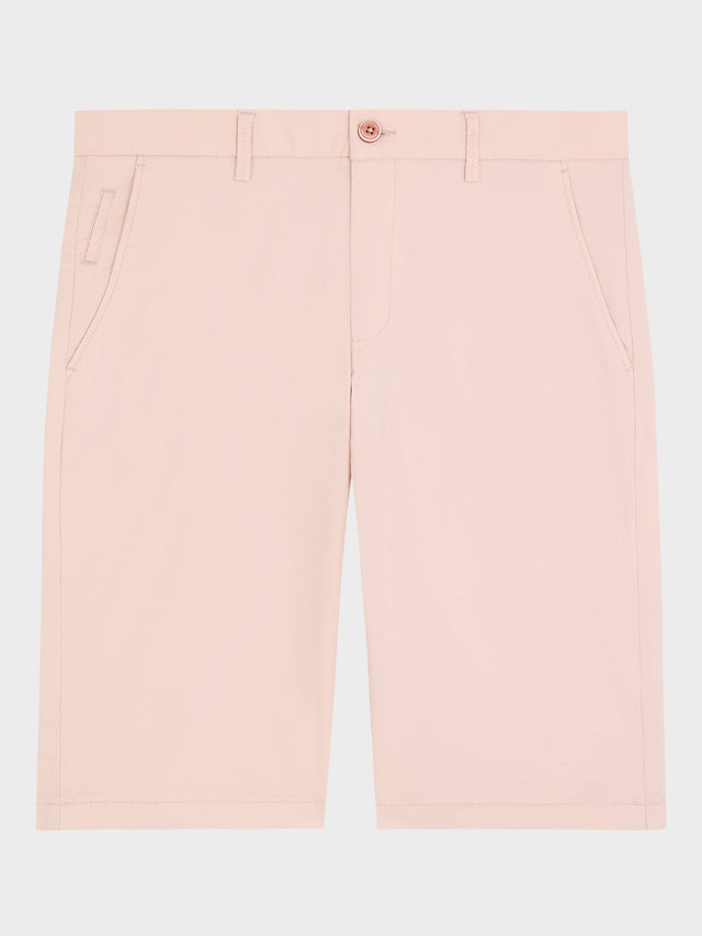 Bermuda en coton mélangé rose