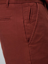 Bermuda En Coton Stretch Terracotta