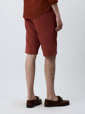 Bermuda En Coton Stretch Terracotta