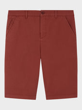 Bermuda En Coton Stretch Terracotta