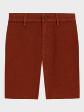 Bermuda Slim En Coton Stretch Terracotta