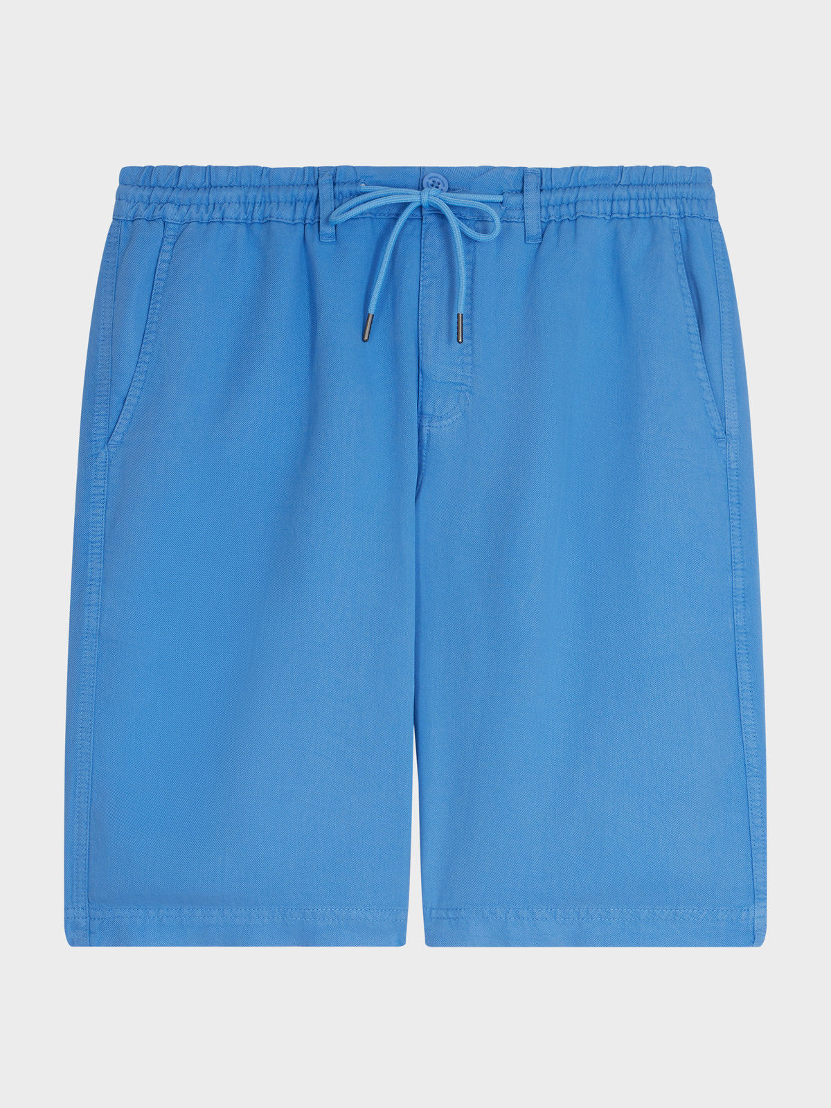 Bermuda En Lin Uni Bleu Azur