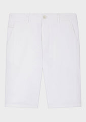 Bermuda En Coton Stretch Blanc