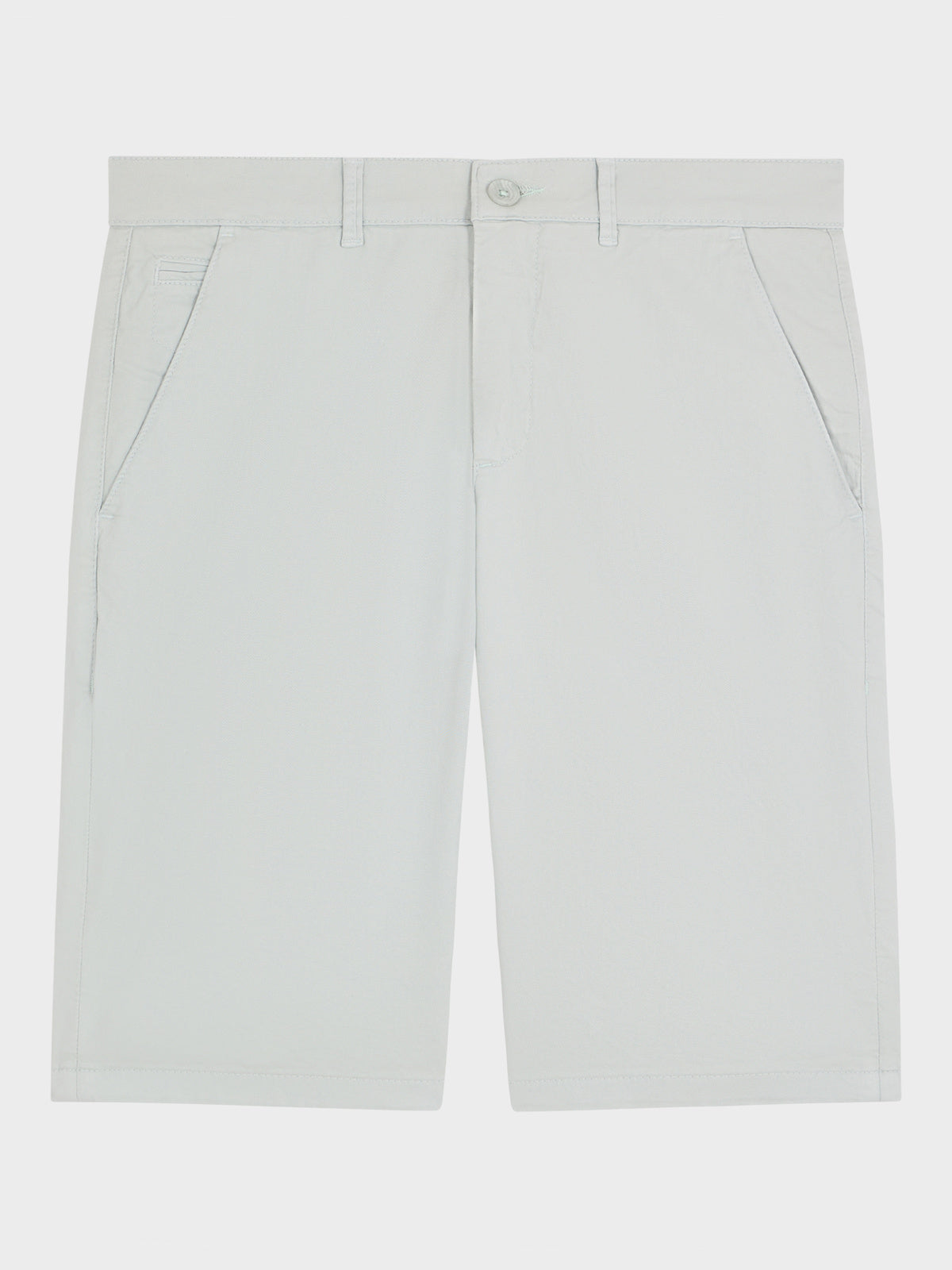 Bermuda En Coton Stretch Vert D Eau