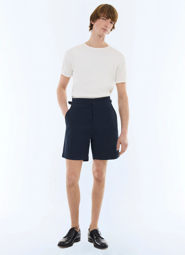 Cotton Serge Bermuda Shorts