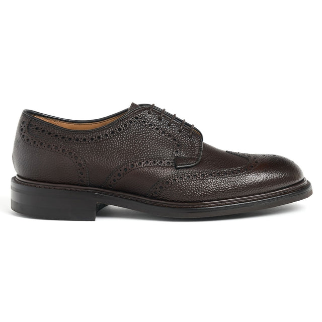 Bexhill R Derby Brogue in Walnut Grain Leather