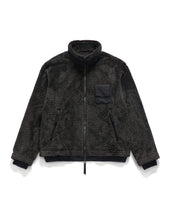FLEECE FRENCH COACH JACKET / BLACK