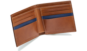 Bifold Wallet One Stripe Antique Rosewood Calf