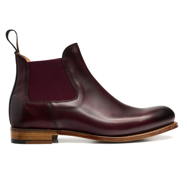 Bill Chelsea Boot in Burgundy Calf Leather