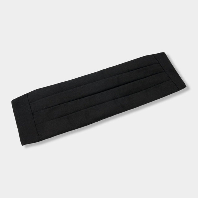 Black Barathea Cummerbund