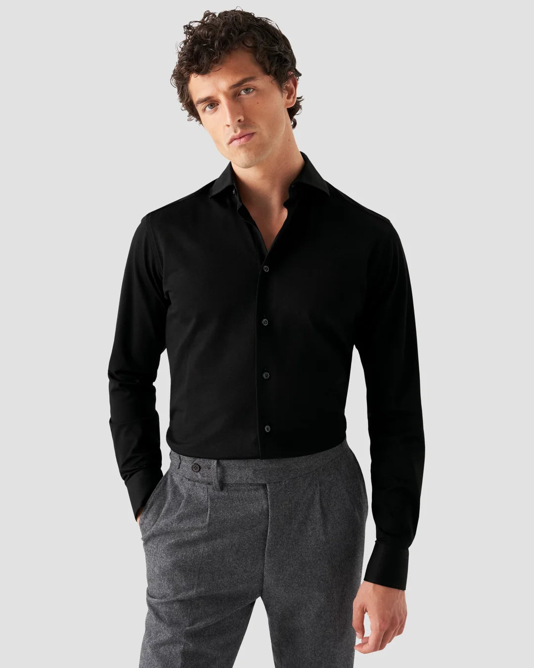 Filo Di Scozia Piqu Shirt Eton