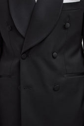 Double Breasted Tuxedo Jacket Made In Italy