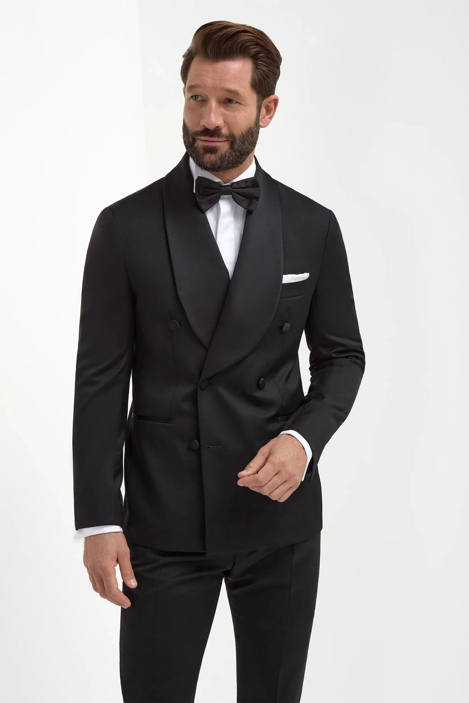 Double Breasted Tuxedo Jacket Made In Italy