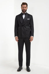 Double Breasted Tuxedo Jacket Made In Italy