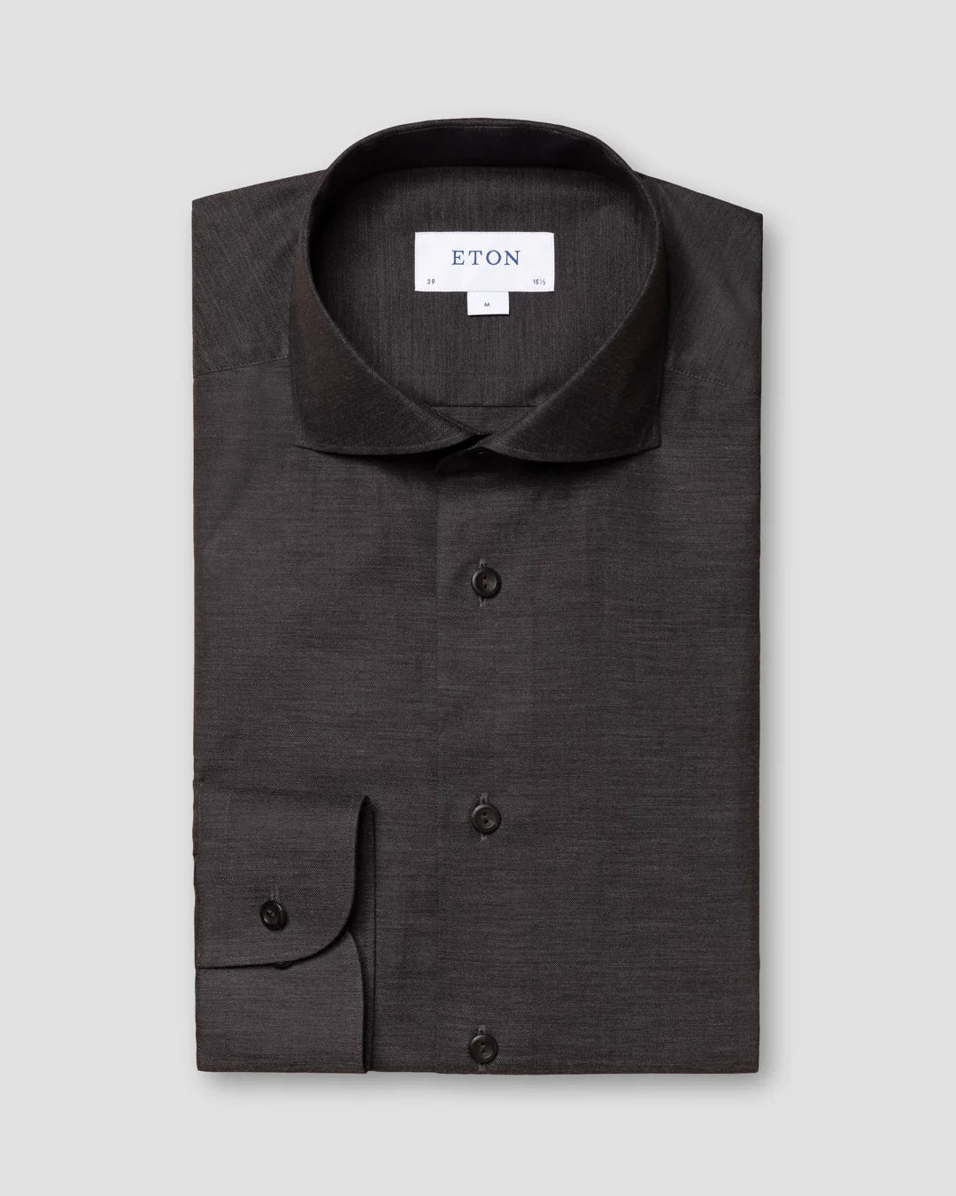 Herringbone Flannel Shirt Eton