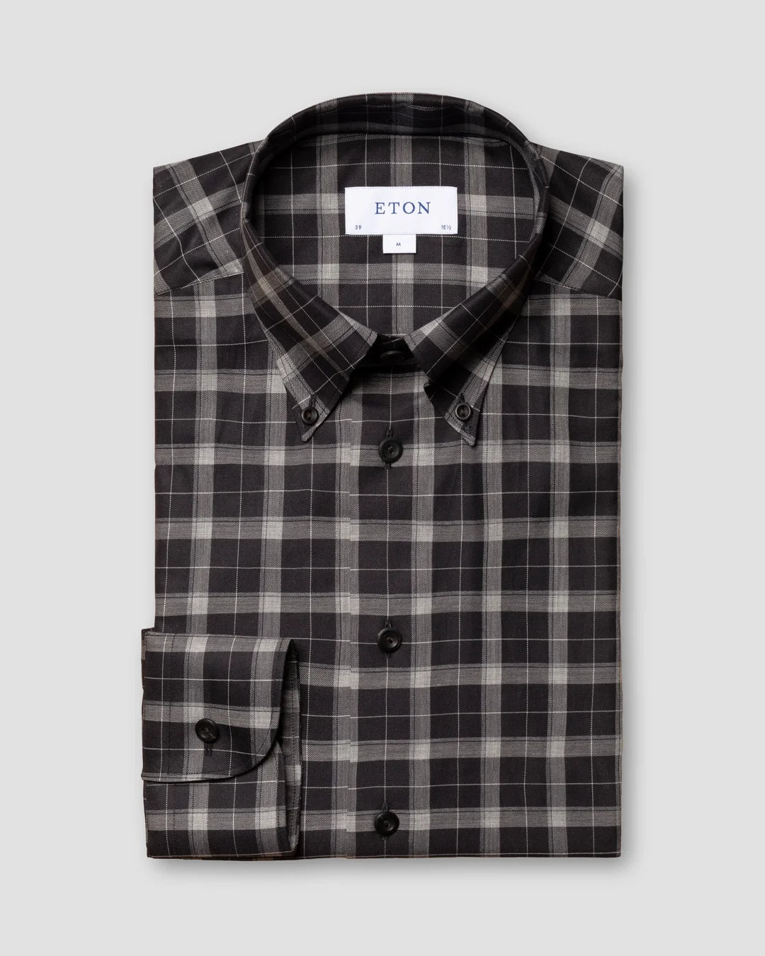 Checked Wrinkle Free Flannel Shirt Eton