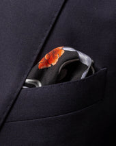 Flowers And Belts Silk Pocket Square