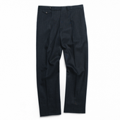 Black Linen & Cotton Twill Trouser
