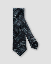 Black Geomentric Silk Tie