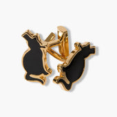 Black & Gold Enamel Binks Cufflinks