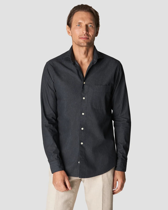 Schwarzes Denimhemd - Eton