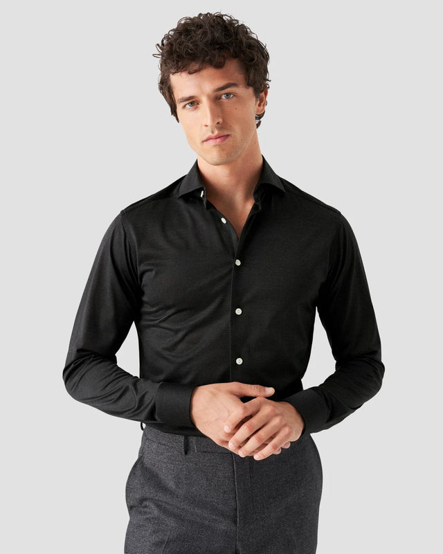 Schwarzes King-Trikot-Hemd - Eton