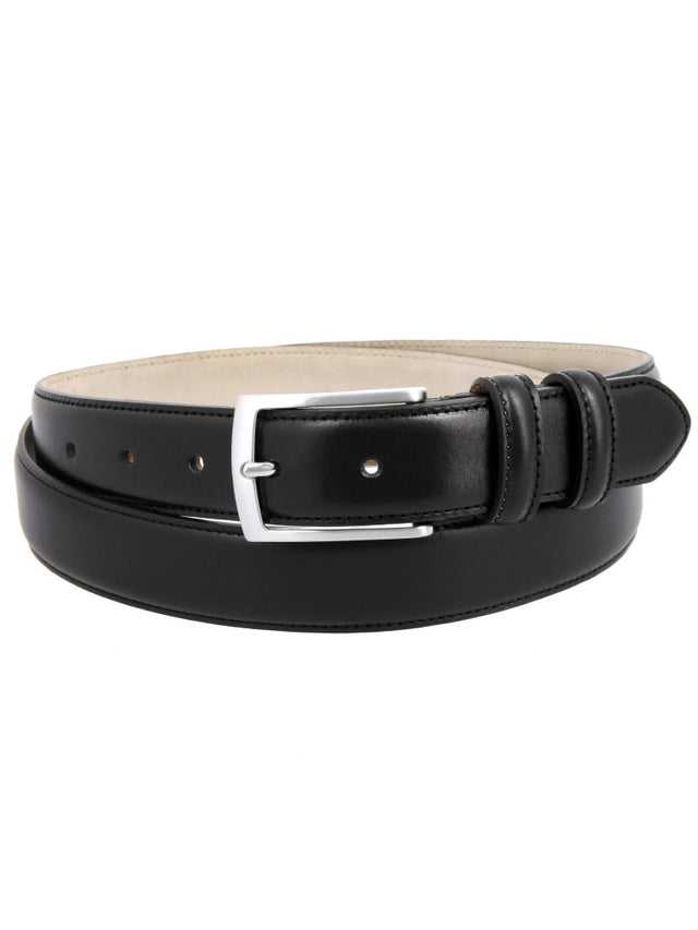 Black leather belt Ugo