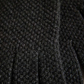 Moss Stitch Pure Cashmere Gloves