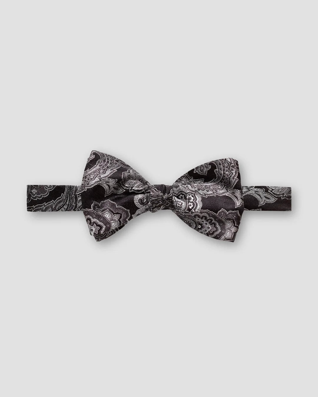 Schwarze Paisley-Schleife – vorgebunden