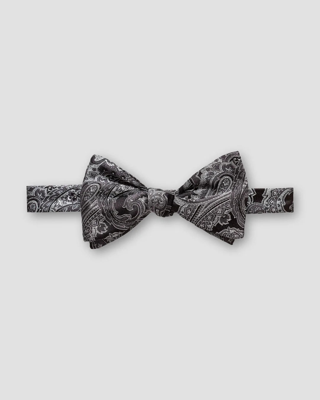 Schwarze Paisley-Schleife zum Selberbinden