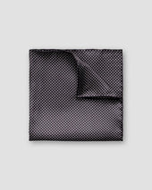 Black Polka Dots Silk Pocket Square