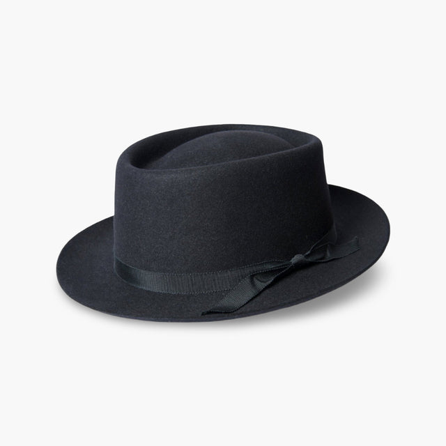 Black Pork Pie Trilby