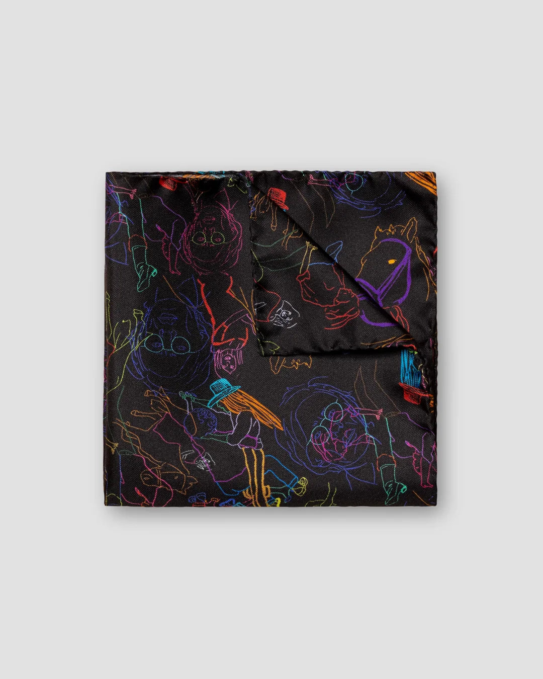 Studio 54 Print Silk Pocket Square